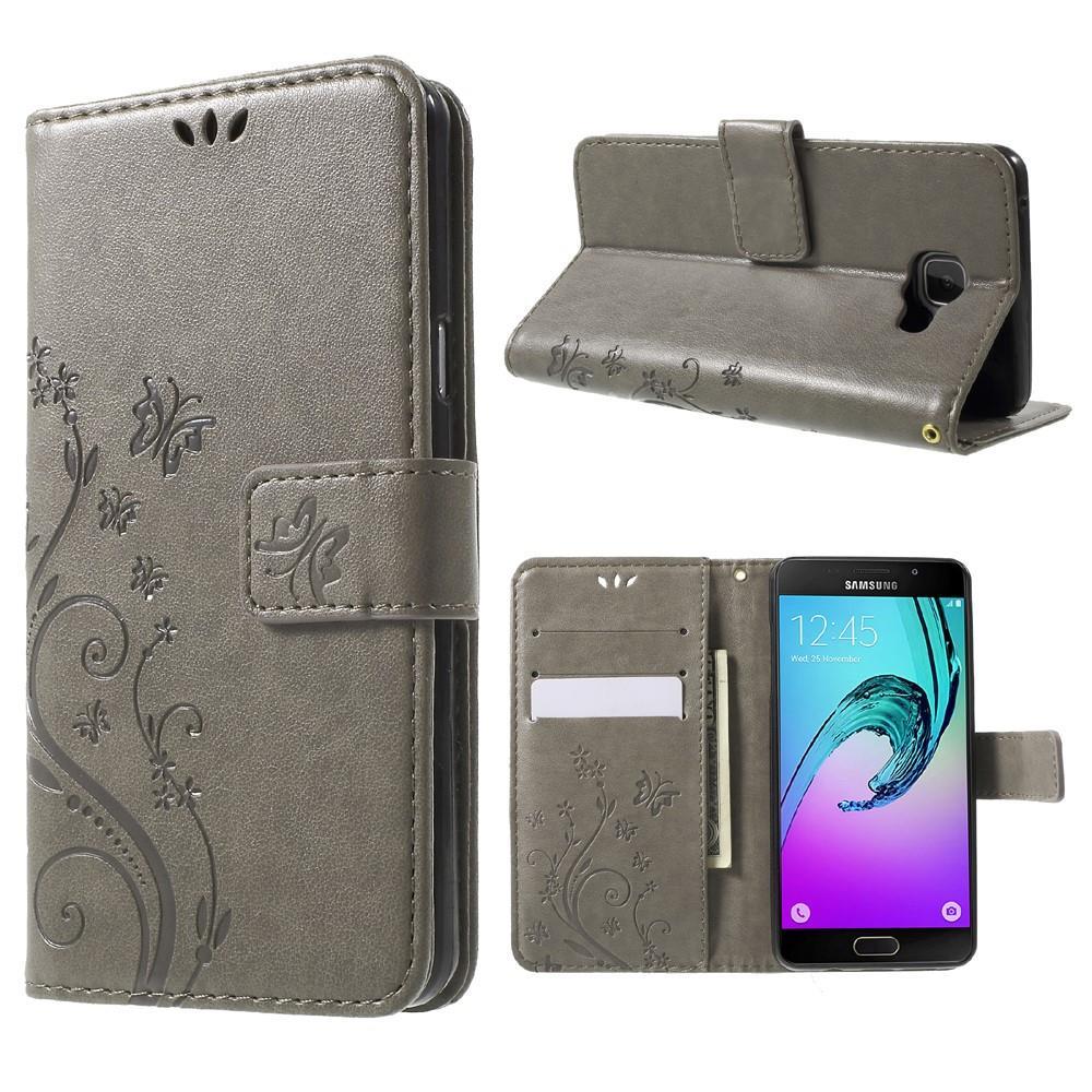 Wallet Case für Samsung Galaxy A5 A510 (2016) Butterfly Flower Motiv