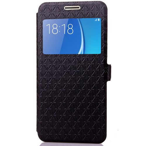 Wallet Case für Samsung Galaxy J5 J510 (2016) Rhombus Window View