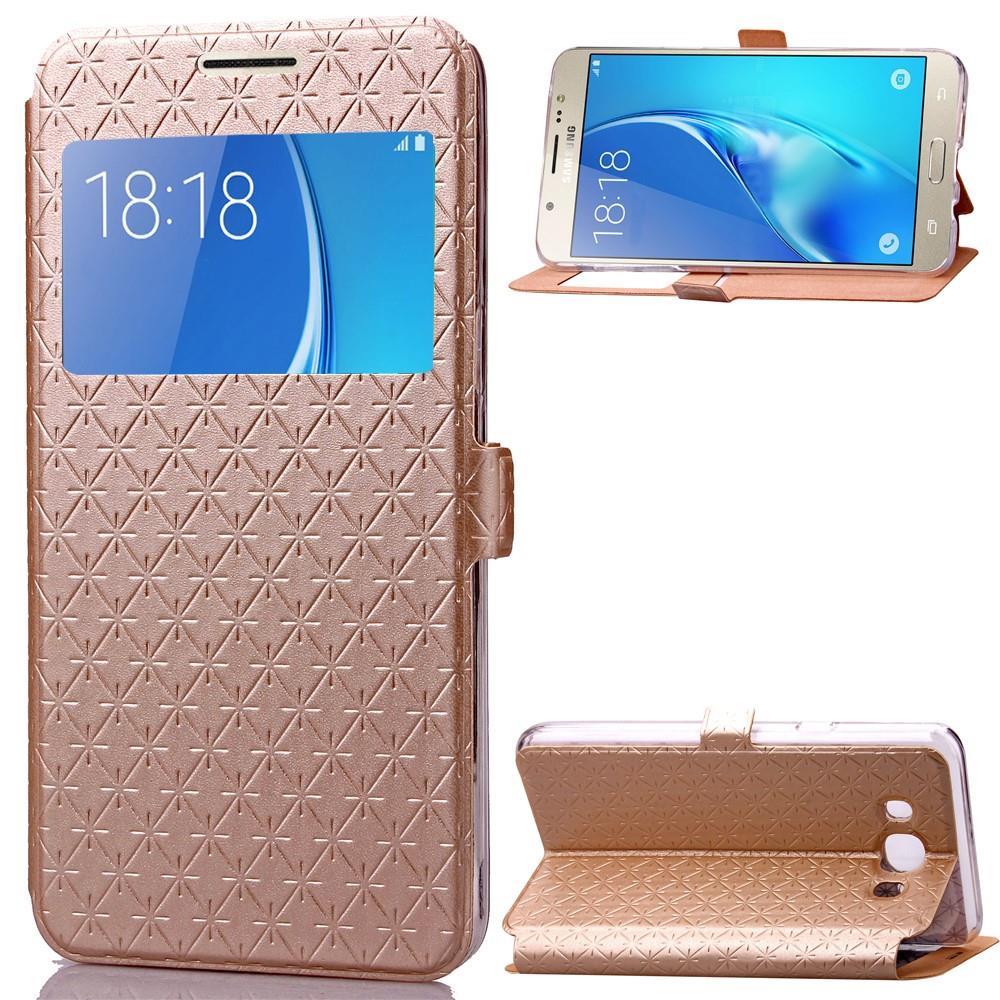 Wallet Case für Samsung Galaxy J5 J510 (2016) Rhombus Window View