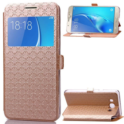 Wallet Case für Samsung Galaxy J5 J510 (2016) Rhombus Window View