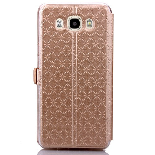 Wallet Case für Samsung Galaxy J5 J510 (2016) Rhombus Window View