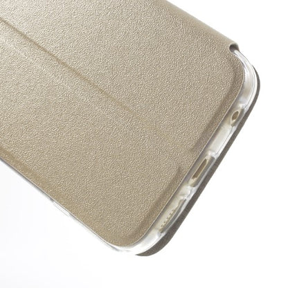 Wallet Case für Samsung Galaxy S6 Edge G925 Window View Metal Slide Touch