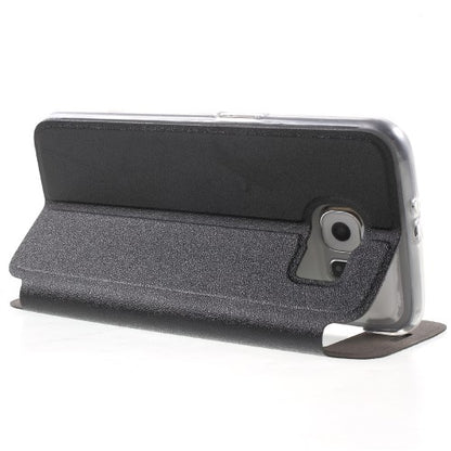 Wallet Case für Samsung Galaxy S6 G920 Window View Metal Slide Touch