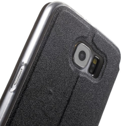 Wallet Case für Samsung Galaxy S6 G920 Window View Metal Slide Touch
