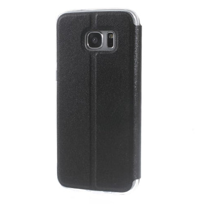 Wallet Case für Samsung Galaxy S7 Edge G935 Window View Metal Slide Touch