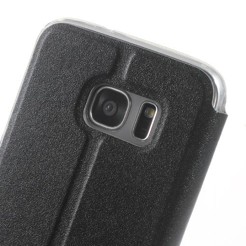 Wallet Case für Samsung Galaxy S7 Edge G935 Window View Metal Slide Touch