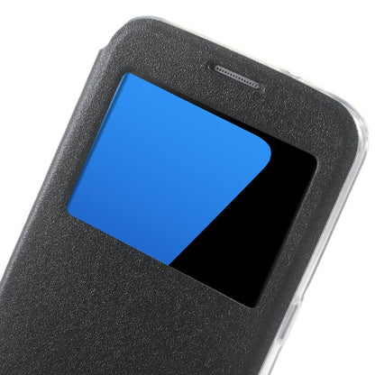 Wallet Case für Samsung Galaxy S7 Edge G935 Window View Metal Slide Touch