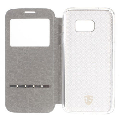 Wallet Case für Samsung Galaxy S7 Edge G935 Window View Metal Slide Touch