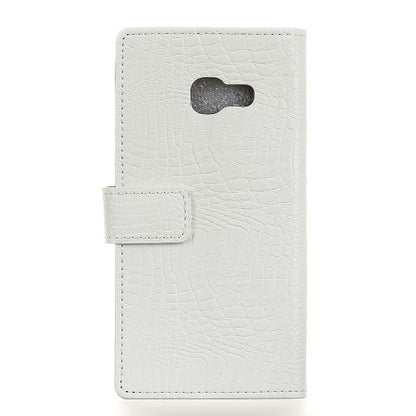 Wallet Case für Samsung Galaxy A3 A320 (2017) Crocodile Skin Kroko Muster
