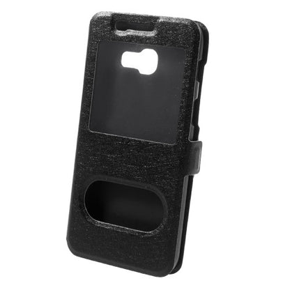 Wallet Case für Samsung Galaxy A3 A320 (2017) Dual Window View Silk Book Etui
