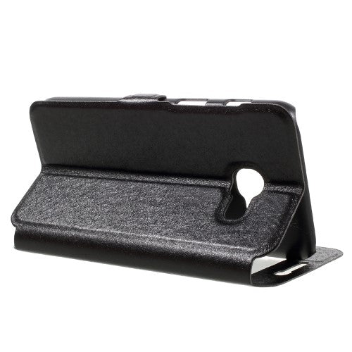 Wallet Case für Samsung Galaxy A3 A320 (2017) Dual Window View Silk Book Etui