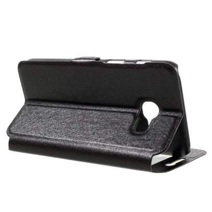 Wallet Case für Samsung Galaxy A3 A320 (2017) Dual Window View Silk Book Etui
