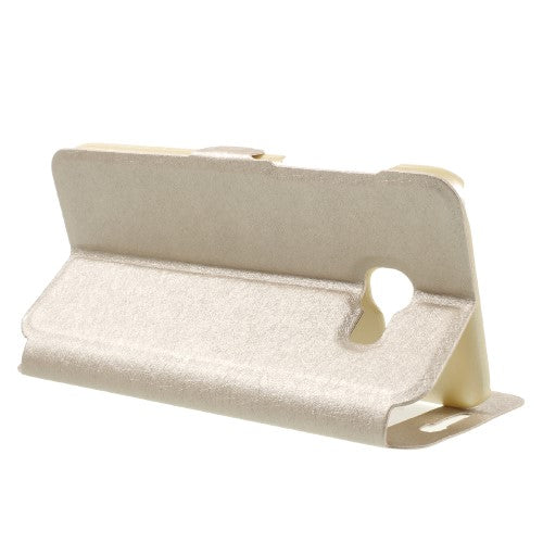 Wallet Case für Samsung Galaxy A3 A320 (2017) Dual Window View Silk Book Etui