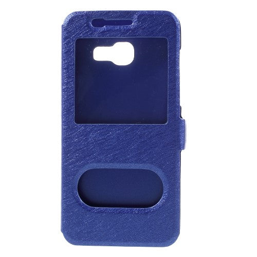 Wallet Case für Samsung Galaxy A3 A320 (2017) Dual Window View Silk Book Etui