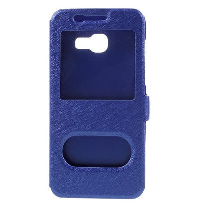 Wallet Case für Samsung Galaxy A3 A320 (2017) Dual Window View Silk Book Etui
