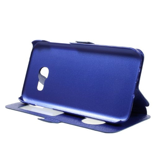 Wallet Case für Samsung Galaxy A3 A320 (2017) Dual Window View Silk Book Etui