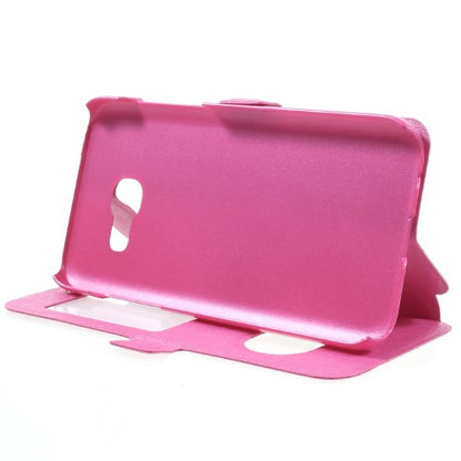 Wallet Case für Samsung Galaxy A3 A320 (2017) Dual Window View Silk Book Etui