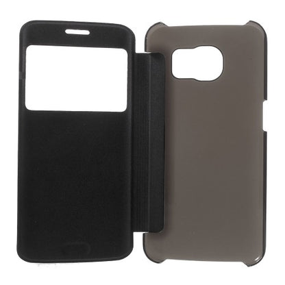 Wallet Case für Samsung Galaxy S6 Edge G925 Window View Book Etui