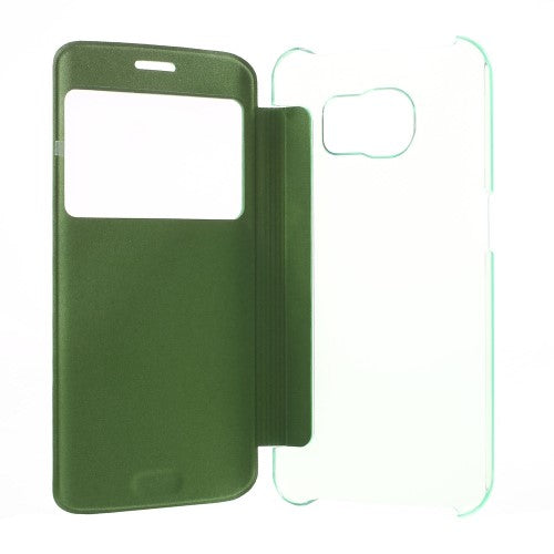 Wallet Case für Samsung Galaxy S6 Edge G925 Window View Book Etui
