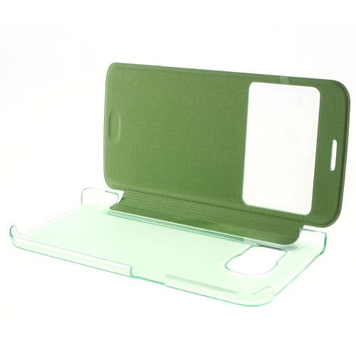 Wallet Case für Samsung Galaxy S6 Edge G925 Window View Book Etui