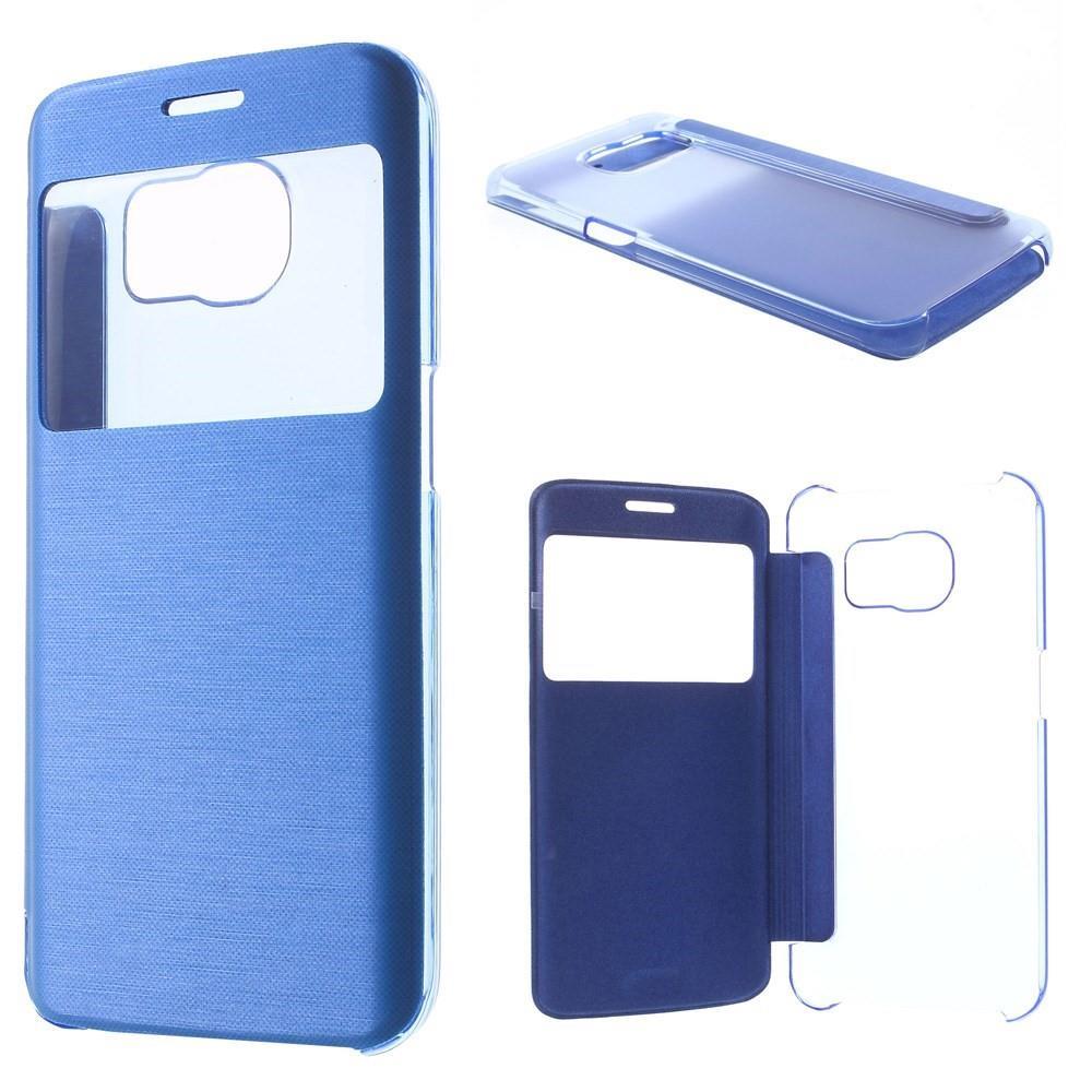 Wallet Case für Samsung Galaxy S6 Edge G925 Window View Book Etui