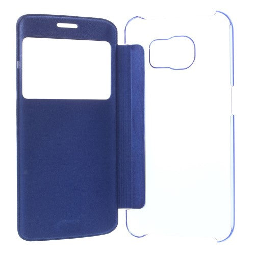 Wallet Case für Samsung Galaxy S6 Edge G925 Window View Book Etui