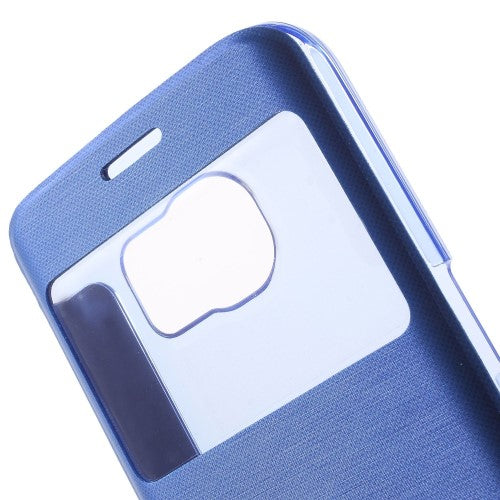 Wallet Case für Samsung Galaxy S6 Edge G925 Window View Book Etui