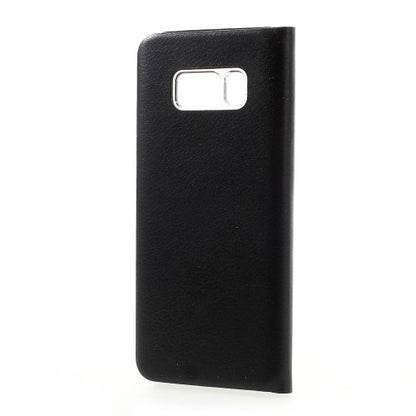 Wallet Case für Samsung Galaxy S8 G950 Window View Litchi Book Etui