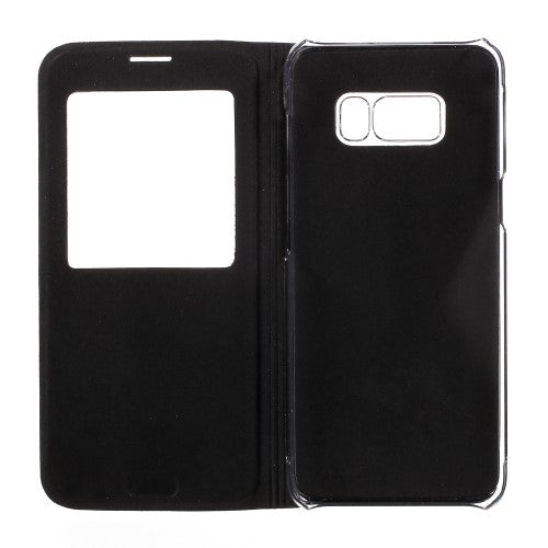 Wallet Case für Samsung Galaxy S8 G950 Window View Litchi Book Etui
