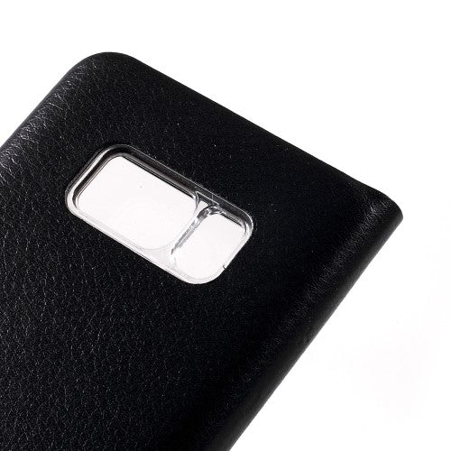 Wallet Case für Samsung Galaxy S8 G950 Window View Litchi Book Etui