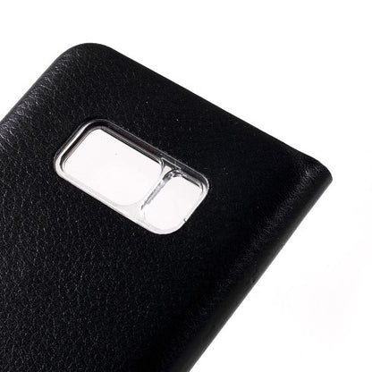 Wallet Case für Samsung Galaxy S8 G950 Window View Litchi Book Etui