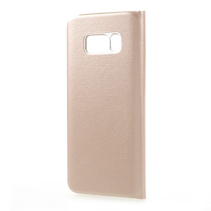 Wallet Case für Samsung Galaxy S8 G950 Window View Litchi Book Etui