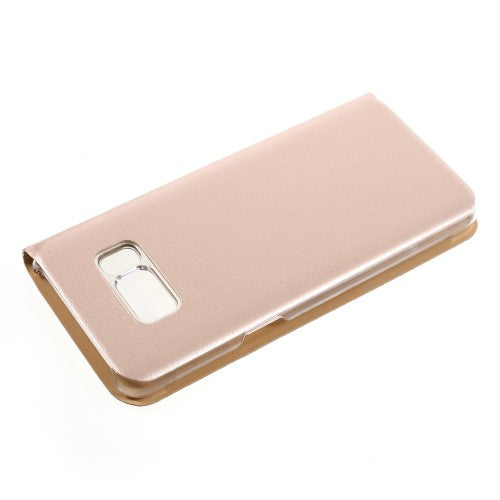 Wallet Case für Samsung Galaxy S8 G950 Window View Litchi Book Etui