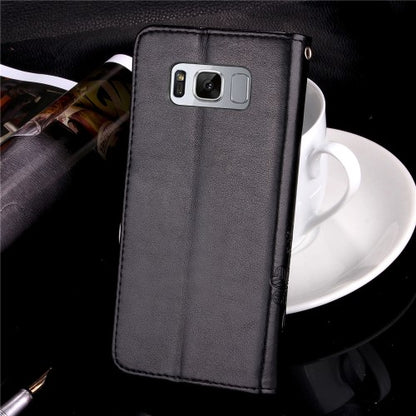 Wallet Case für Samsung Galaxy S8 G950 Imprint Flower Motiv