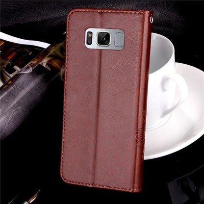 Wallet Case für Samsung Galaxy S8 G950 Imprint Flower Motiv