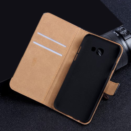 Wallet Case für Samsung Galaxy A5 A520 (2017) Genuine Split Echt Leder