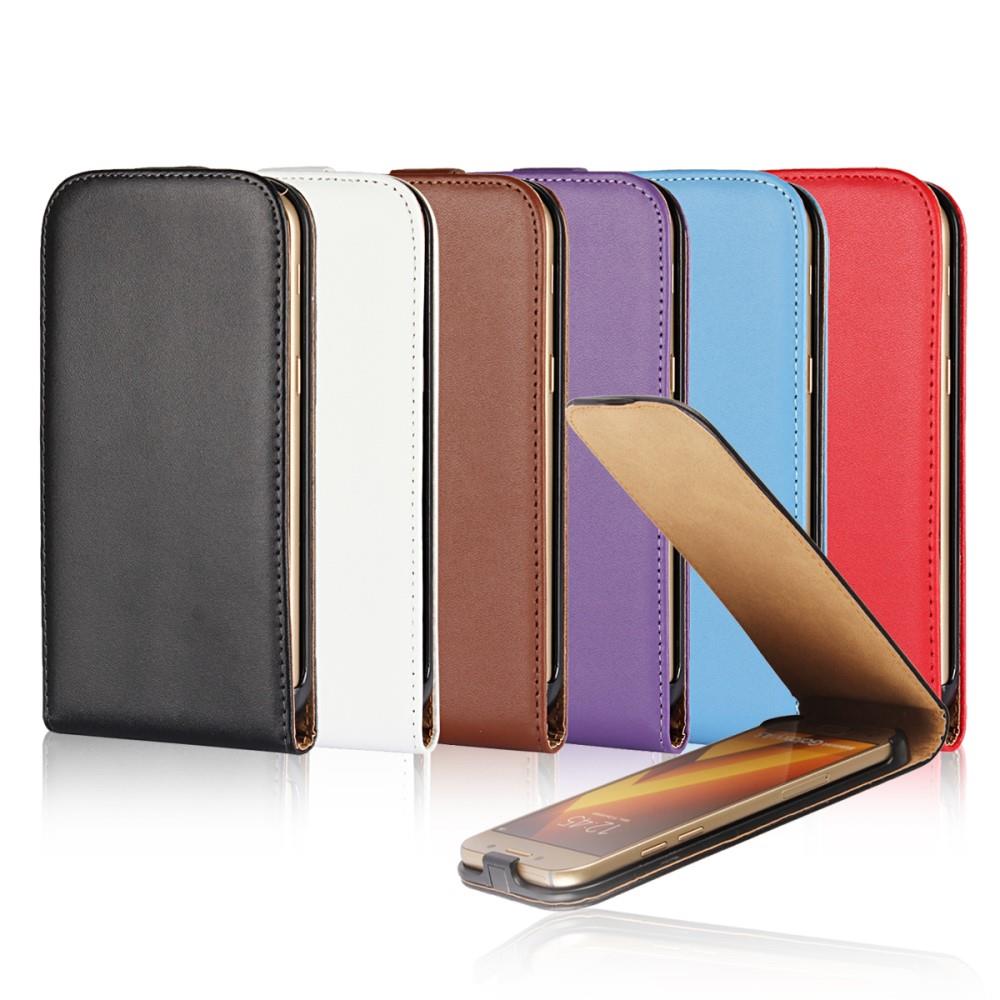 Flip Case für Samsung Galaxy A3 A320 (2017) Genuine Split Echt Leder