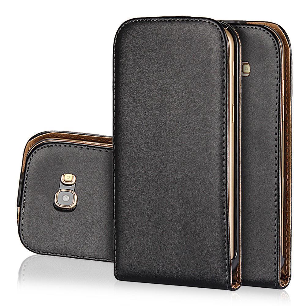 Flip Case für Samsung Galaxy A5 A520 (2017) Genuine Split Echt Leder