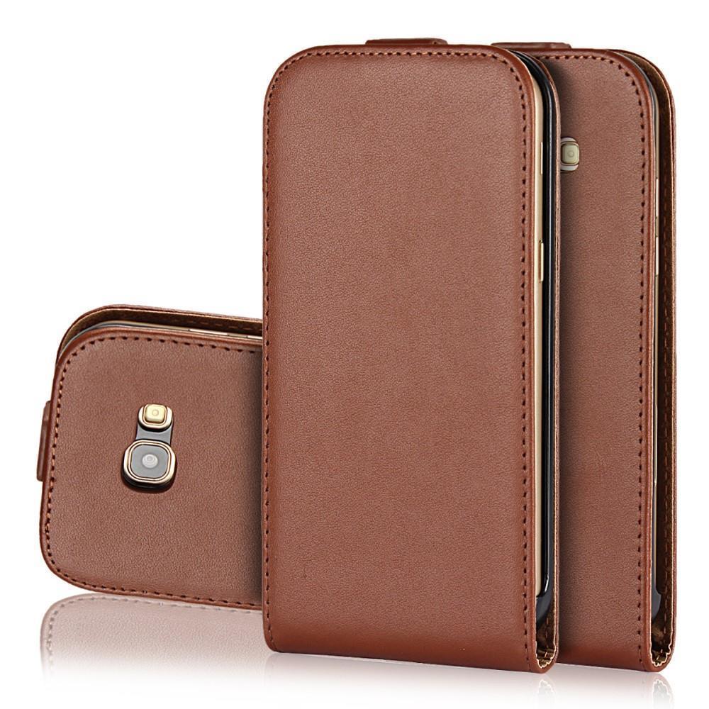 Flip Case für Samsung Galaxy A5 A520 (2017) Genuine Split Echt Leder