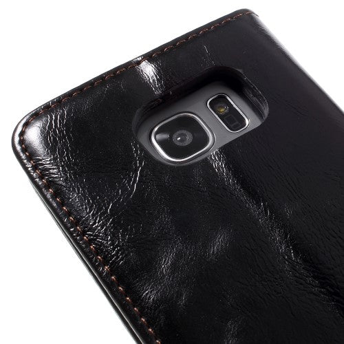 Wallet Case für Samsung Galaxy S7 Edge G935 CaseMe Oil Wax Skin Klapp Etui