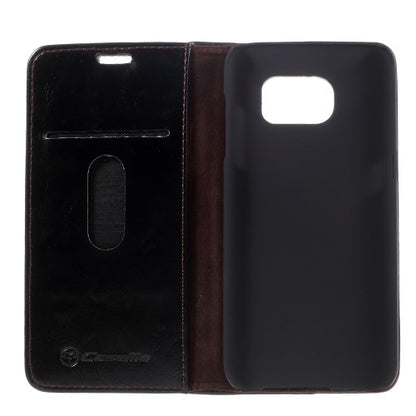 Wallet Case für Samsung Galaxy S7 Edge G935 CaseMe Oil Wax Skin Klapp Etui
