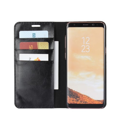 Wallet Case für Samsung Galaxy S8 PLUS G955 Genuine Split Echt Leder Crazy Horse