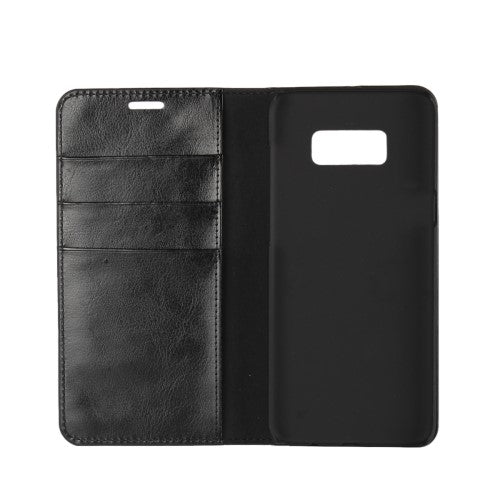 Wallet Case für Samsung Galaxy S8 PLUS G955 Genuine Split Echt Leder Crazy Horse