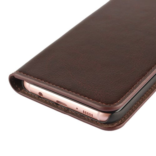 Wallet Case für Samsung Galaxy S8 PLUS G955 Genuine Split Echt Leder Crazy Horse