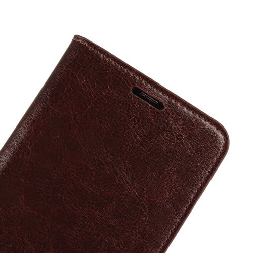 Wallet Case für Samsung Galaxy S8 PLUS G955 Genuine Split Echt Leder Crazy Horse