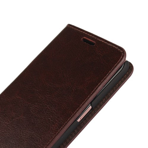Wallet Case für Samsung Galaxy S8 PLUS G955 Genuine Split Echt Leder Crazy Horse
