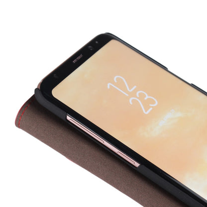 Wallet Case für Samsung Galaxy S8 PLUS G955 Genuine Split Echt Leder Crazy Horse