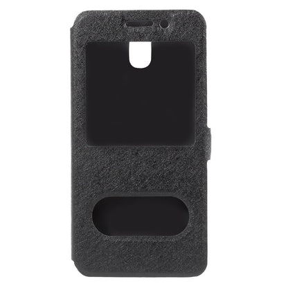 Wallet Case für Samsung Galaxy J5 J530 (2017) Dual Window View Silk Book Etui