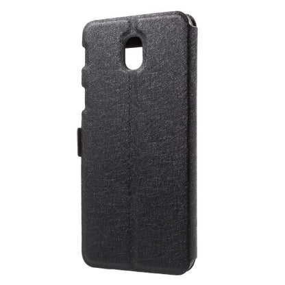 Wallet Case für Samsung Galaxy J5 J530 (2017) Dual Window View Silk Book Etui