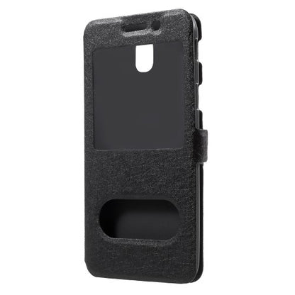 Wallet Case für Samsung Galaxy J5 J530 (2017) Dual Window View Silk Book Etui